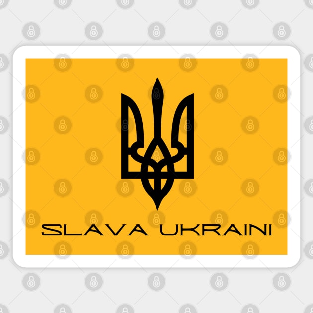 Slava Ukraini Magnet by Creatifly Graphic Tees